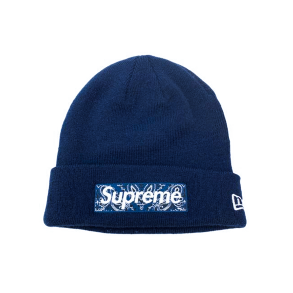 Beanie Supreme New Era Box Logo (FW19) Blue