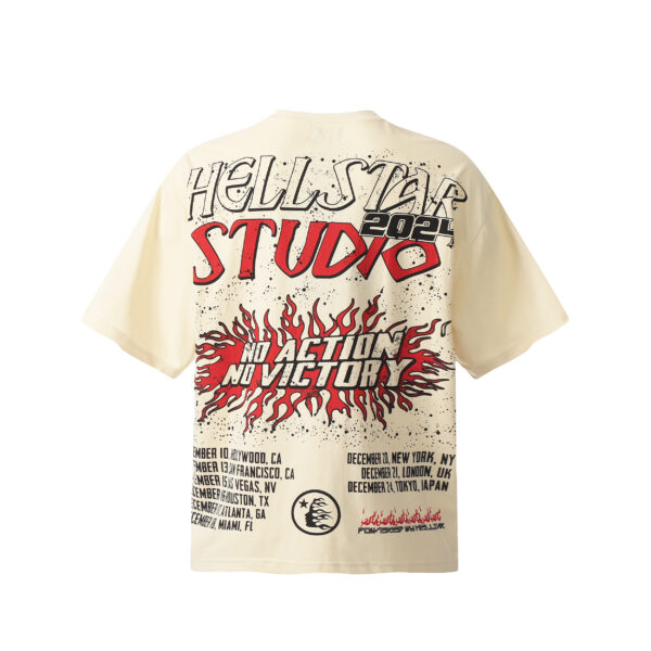 T-Shirt Hellstar Studio Bone Red - Imagen 2